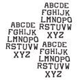 thumbnail image 1 of Patchs en Fer, 78 Pièces en Polyester Blanc Noir A à Z Lettres Patchs pour Rideaux pour Pantalons, 1 of 8