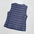 thumbnail image 5 of Loopsun Womens Outerwear Jackets, Winter Vests Coats for Women, Women's Casual Warm Lightweight Sleeveless Padded Down Vests Short Jacket Top Blue, XXXL, 5 of 5