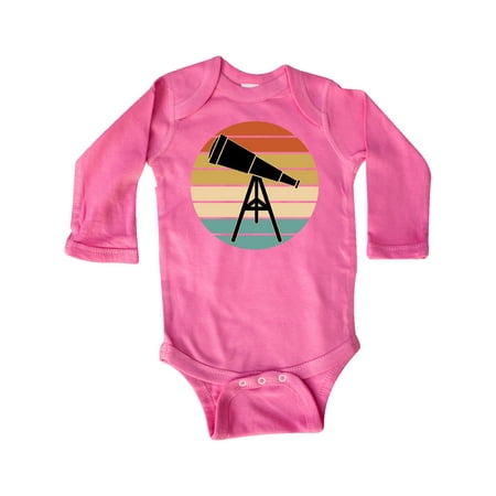 

Inktastic Future Astronomer Telescope Gift Baby Boy or Baby Girl Long Sleeve Bodysuit