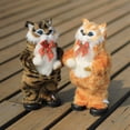 thumbnail image 4 of Gato eléctrico de simulación, lindo, amarillo, cantando y bailando, muñeco de gato, regalo para niños, juguetes interactivos, regalo., 4 of 8