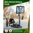 thumbnail image 5 of SERAY Basketball Hoop 4.9-10 feet Height Adjustable for Kids, Teens & Adults, 44 inch Backboard and Portable Wheels, Basketball Goal System for Outdoor/Indoor Sports, 5 of 8