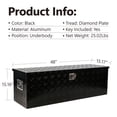 thumbnail image 4 of Seetaras 20/48 inch Aluminum Truck Bed 5 BarTool Box with Lock Keys,Truck Storage Box Organizer Underbody Toolbox, 4 of 9