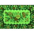 thumbnail image 1 of Ahgly Company Indoor Rectangle Persian Green Traditional Area Rugs, 2' x 4', 1 of 1
