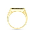 thumbnail image 5 of AFFY Black Natural Diamond Accent Dad Band Ring 14K Yellow Gold over Silver-10, 5 of 8