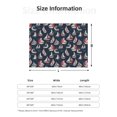 thumbnail image 5 of Honeii Sailboat And Wave print throw blanket, crafted from cozy cotton flannel, offers versatile home decor as a bedding suitable for all seasons.-40"x30", 5 of 6
