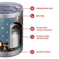 thumbnail image 4 of 12oz Tumblers French Bulldogs Blue Vacuum Insulated Stainless Steel Travel Tumbler Cups Mug with Lid and Straw for Beer,Coffee,Beverages with Cleaning Brush for Cold & Hot Drinks, 4 of 5