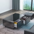 thumbnail image 3 of Sumdeal Coffee Table  with Fridge and Mobile Wireless Charging and USB ports,smart coffee table for living room, 3 of 10