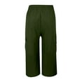 thumbnail image 6 of BILIKEYU Womens's Daily Elastic Waist Solid Color Casual Loose Trousers, Travel Pants, Cargo Pants Women, Women's Pants, 6 of 6