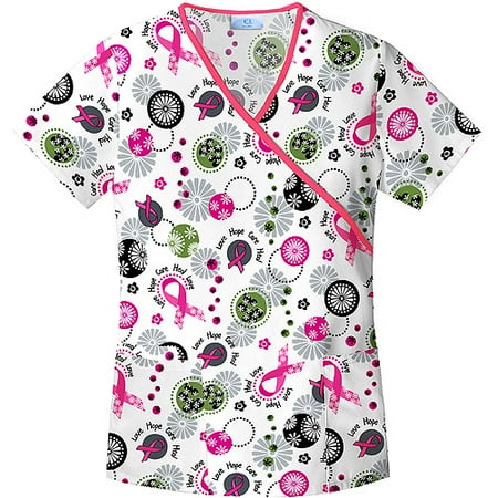 Ribbons For The Cure Mock Wrap Top