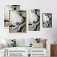 thumbnail image 4 of Designart Abstract Geode Gold And White Marble III Canvas Wall Art, 4 of 5