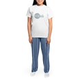 thumbnail image 4 of CafePress - B Is For Bride Women's Light Pajamas - Women's Short Sleeve Print T-Shirt and Pants Light Cotton Pajama Set, 4 of 7