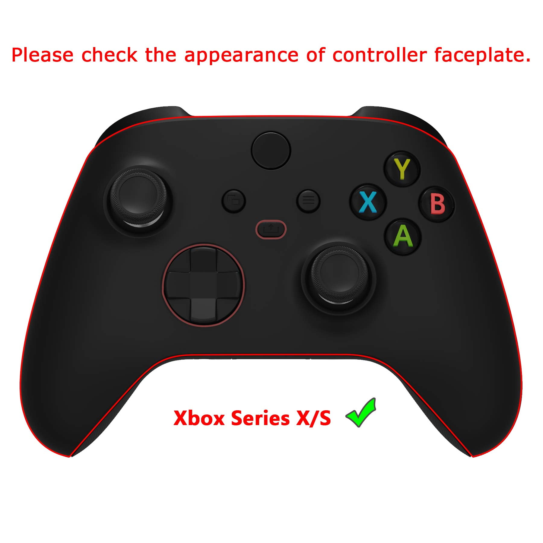 give Nord konsensus eXtremeRate Scarlet Red Replacement Part Faceplate, Soft Touch Grip Housing  Shell Case for Xbox Series S & Xbox Series X Controller Accessories -  Controller NOT Included - Walmart.com