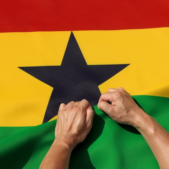 Anley Rip-Proof Double Sided 3-Ply Ghana Flag 3x5 Foot - Ghanaian National Flags 300D Polyester