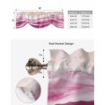 thumbnail image 6 of Fsddascl Pink Coastal Beach Tie Up Valance Curtains for Windows, Kitchen Curtains Window Treatments, Modern Oil Painting Nautical Short Window Shades Valances for Bedroom Bathroom Cafe 42"x18", 6 of 7