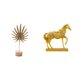 thumbnail image 1 of Escultura Nórdica Abstracta De Hoja De Metal Y Figura De Caballo Grabada, Adorno Creativo Para Mesa, Fiesta, Hogar, Oficina, Estatua De Animal, Decoración, 1 of 8