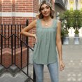 thumbnail image 4 of Summer Tank Tops for Women Square Neck Tank Top Casual Loose Fit Sleeveless Shirt S-M-L-XL-XXL, 4 of 9