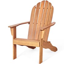 Topbuy Outdoor Adirondack Chair Patio Solid Acacia wood Natural