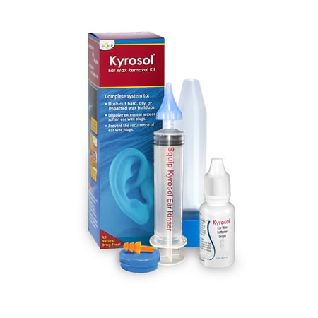 Kyrosol Earwax Removal Kit, All Natural (Best Way To Loosen Ear Wax)