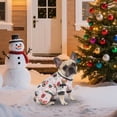 thumbnail image 2 of Christmas Dog Cat Apparel, Winter Holiday Santa C|Ause Apparel Shirt Jumpsuits with Sleeves Soft Warm Pet Clothes for|_Boys_Girls Small Pet Puppies Dog Christmas Gifts(#E03,L), 2 of 6