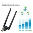 thumbnail image 3 of Wi-Fi 6 USB Adapter AX900Mbps, Dual Band USB 3.0 Wireless Network Card with 2 External Antennas, Free Driver for Online Gaming/4K Streaming/Remote Work, 3 of 8