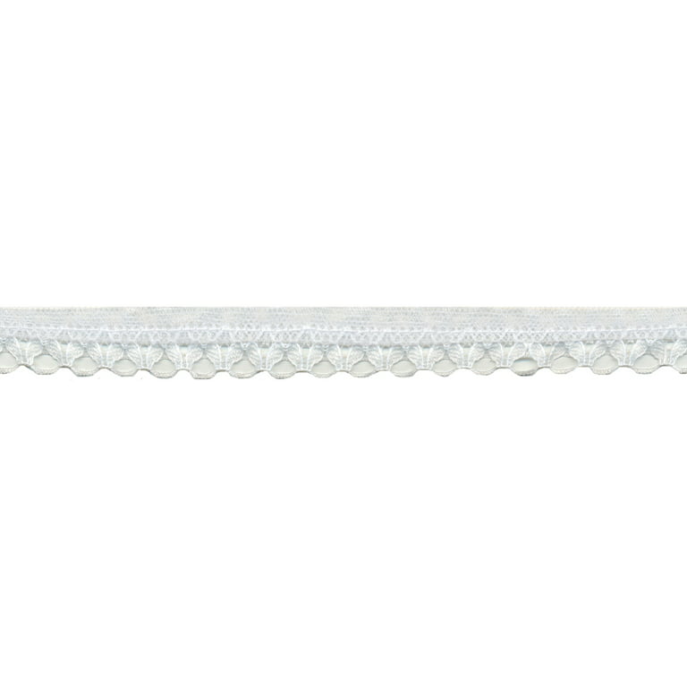 White Edge Lace Trim - 1 (WT0100E05) Off White 