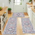 thumbnail image 2 of Boho Kitchen Rugs Sets of 3 Non Slip Rubber Kitchen Mats for Floor Waterproof Kitchen Rugs and Mats Washable Farmhouse Kitchen Area Rug Floor Carpet Runner Rugs for Hallway Laundry Room, 2 of 6