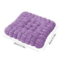 thumbnail image 3 of COFEST Soft Plush Floor Cushion for Living Room and Tatami Multi-Purpose Household Seat Cushion with Memory Foam Colorful Flock Floor Pillow Comfort and Supportive Living Room Seat Cushion Purple, 3 of 9