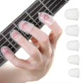 thumbnail image 1 of Protector de punta de dedo de silicona, cubierta para pulgar, aguja para guitarra, ukelele, 10 piezas, 1 of 4