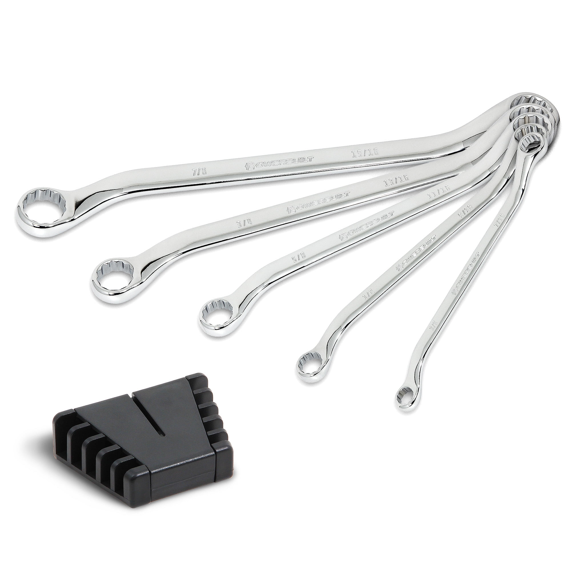 Powerbuilt 5 Piece SAE Offset Double BoxEnd Wrench Set 644052