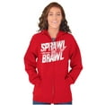 thumbnail image 3 of Sprawl and Brawl Muay Thai Fight Zip Up Hoodie Men's Women's Brisco Brands X, 3 of 6