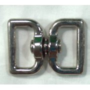 #2017 Nickle Plate Square Eye Double Swivel 1"