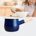 thumbnail image 6 of jicheng Enamel Milk Pot Stockpots Sauce Pan for RV Induction Cooker Blue, 6 of 9