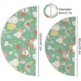 thumbnail image 3 of FMSHPON Easter Cute Rabbit Cock Easter Colorful Eggs Xmas Christmas Tree Skirt Stand Mat for Holiday Party Decoration Indoor Outdoor 48 inches, 3 of 6