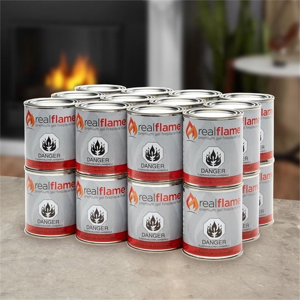 Real Flame Premium Gel Fuel - Fire Pit & Fireplace Fluid, 13 Oz
