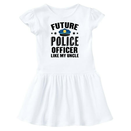 

Inktastic Future Police Officer Like My Uncle Gift Baby Girl Dress
