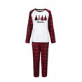 thumbnail image 3 of Odeerbi Christmas Pajamas for Family Plaid Holiday Long Sleeve Family Christmas Pajamas Matching Sets Mom Fashion Plaid Print Blouse Tops Pants Sleepwear Xmas Family Matching PJs Set Red, 3 of 6