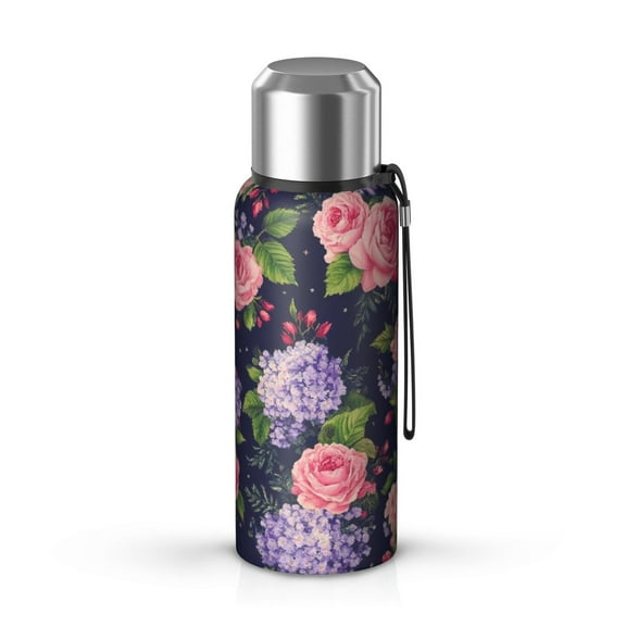 20 Oz Pioneer Flower Coffee Tumbler Double Wall Insulated Stainless Steel Water Bottle | Metal Reusable Thermoses Flask with Cup Cap | Leak & Sweat Proof with Anti-Dust Lid