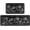 Black Flower 1, variant on 2 Pieces Black Sunflower Kitchen Decor Rug Set, Washable Waterproof Non-Slip Kitchen Mats and Kitchen Sink Runner Rug, Indoor Farmhouse Style Decoration 17"x47" 17"x30"