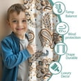 thumbnail image 2 of Blackout Kids Curtains,Paisley Pattern Childrens Insulated Curtains Set Of 2,Bedroom Essentials,Toddler Room Decor 52"x63"(132x160cm), 2 of 3