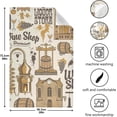 thumbnail image 5 of Barrel Vintage Wine Tea Towels 4 Pack Wine Shop Retro Kitchen Dish Cloth with Hanging Loop, 18"x28" Lint-Free Absorbent Towel for Kitchen Drying Wiping and Cleaning, 5 of 7