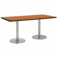 thumbnail image 5 of KFI Studios Mode 3' x 8' Counter Height Dining Table, Grey Nebula, Black Base, 5 of 7