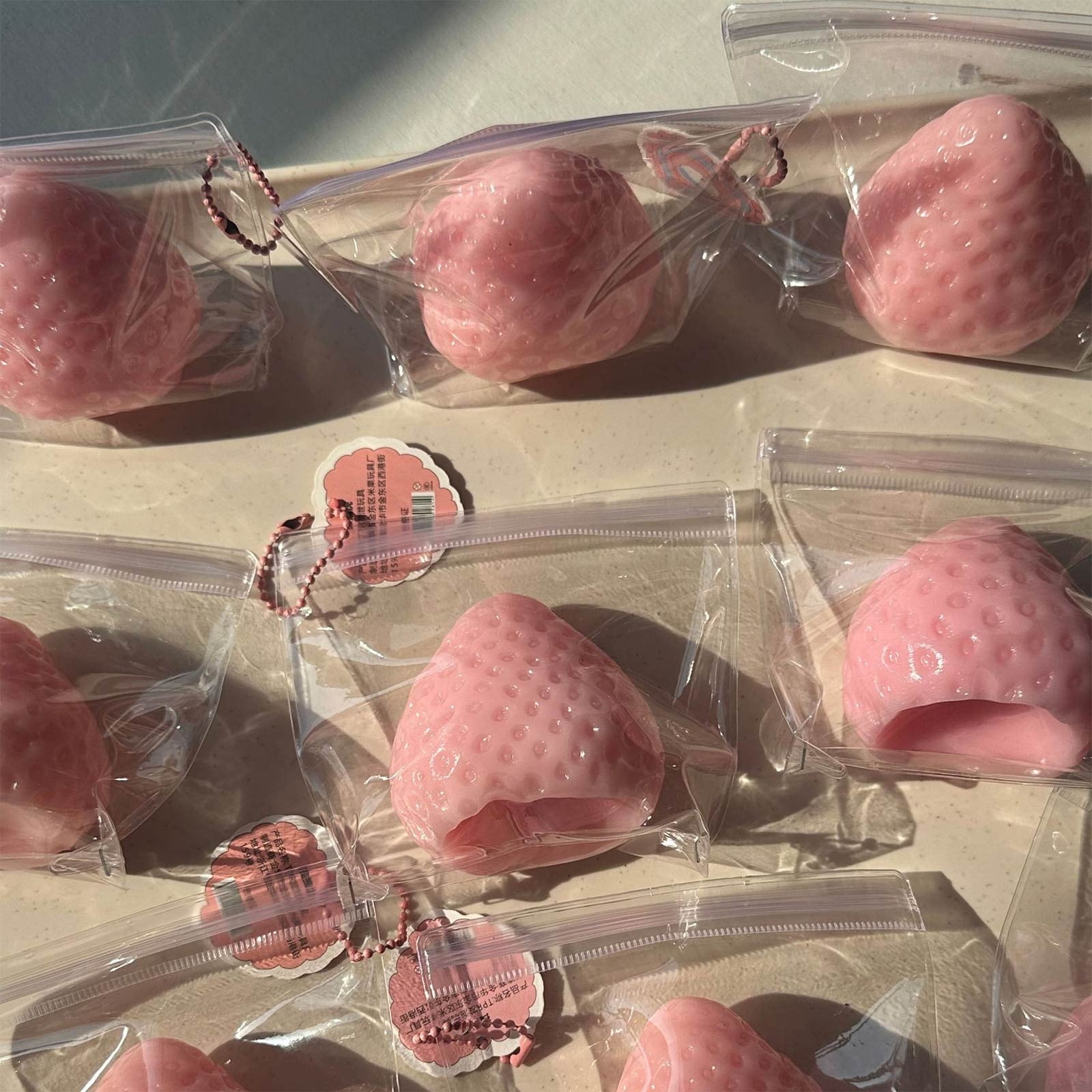 Taba Squishy Strawberry Toys,Cute Strawberry Squeeze Toys, Strawberry Squishies Fidget Toys,Taba Squishy Kit,Big Taba Squishy Strawberry, Novelty Things Suitable for Office School,Taba Squishy Sticky