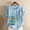 Blue, variant on Womens Tops Plus Size,Clothes under $5 2024,Women Casual Cotton and Linen Top Ocean Fish Printed Short Sleeve Button Tunic T-shirt Blouse Tops Blue S