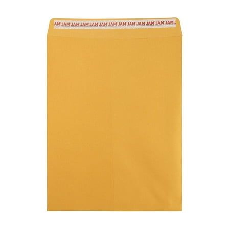 JAM Paper Self Seal Catalog Envelope 12" x 15 1/2" Brown Kraft 50/Pack (13034236I)