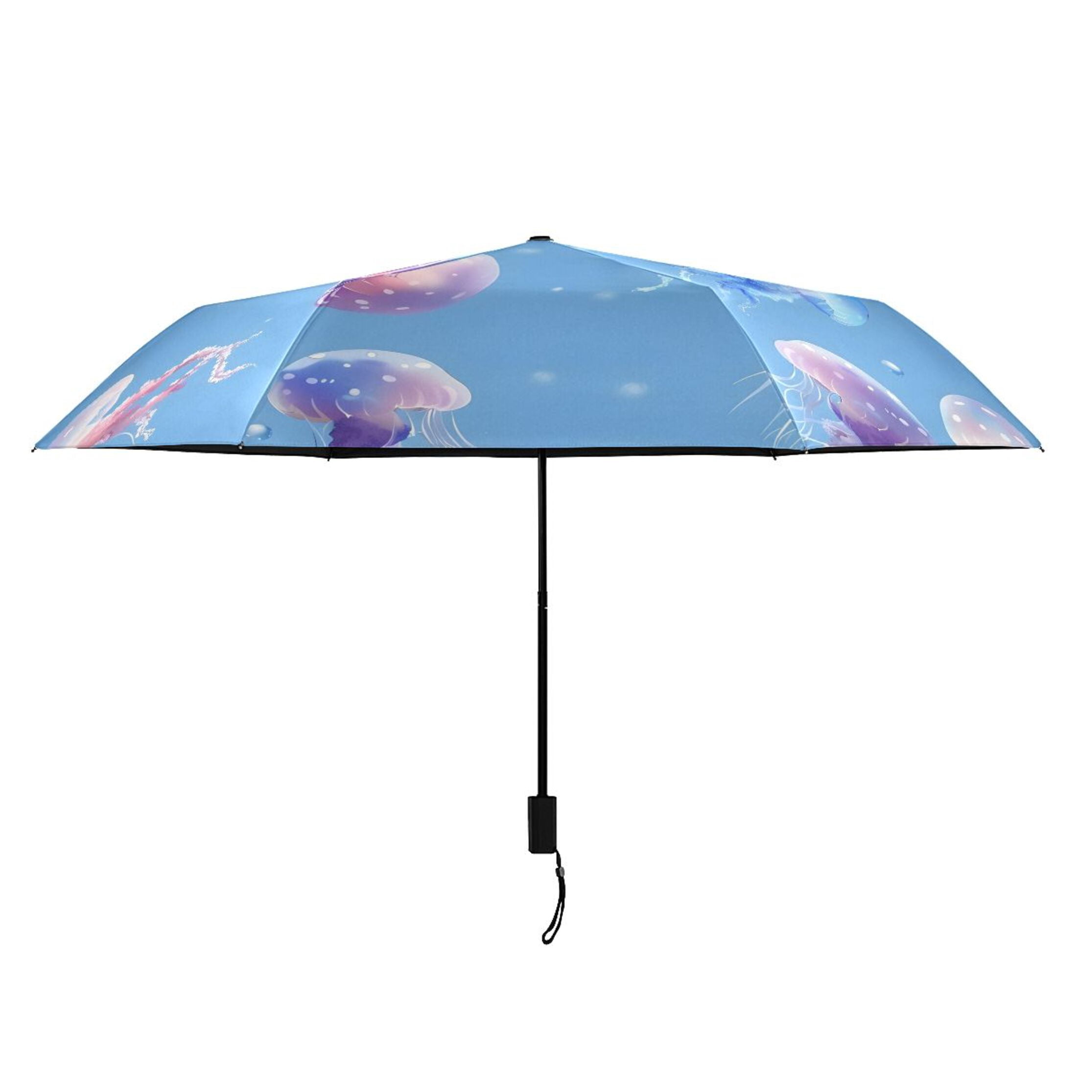 Beautiful Cute Jellyfish Compact Sun Umbrella Windproof Travel Umbrellas for Rain Strong Portable UV Protection