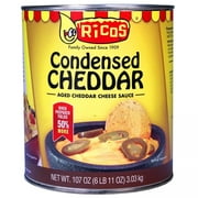 Ricos Condensed Cheddar Cheese Sauce, 107 oz
