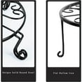 thumbnail image 2 of 1/2 pack 12" Metal Plant Stand Outdoor, for Flower Pot Heavy Duty Potted Holder Round Wrought Rustproof Iron Planter Stand, plant Stands Indoor Clearance and Outdoor patio - 12 Inches Black, 2 of 7