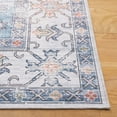 thumbnail image 5 of SAFAVIEH Arizona Jarred Medallion Machine Washable Area Rug, Ivory/Light Blue, 4' x 6', 5 of 10