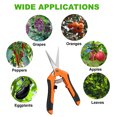 thumbnail image 2 of Pruning Shears Cutter,Pruning Shears Cutter Home Gardening Plant Scissor Branch Pruner Pruning Shears,Non-slip,reduces Hand Fatigue ORANGE, 2 of 8
