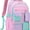 Pink, variant on Candy-Colored Multi-Pocket Casual Backpack, Large Capacity & Lightweight 15.6 Inch Laptop Backpack for Women Men Travel Commuter College